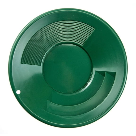 ASR Outdoor Gold Prospecting Gold Mining Pan Shallow Deep Riffles (Green 12 Inch)