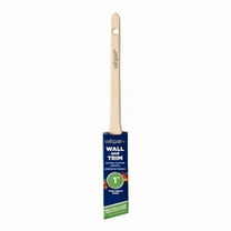 Valspar Wall and Trim 882545100 Sash Brush, 1 in W, Angle Brush, Polyester Bristle