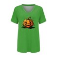 thumbnail image 3 of Halloween Shirts for Women V Neck Tops for Women Halloween Graphic Tee Womens Summer Tops Tshirts for Women Halloween Shirts for Women Womens Tops Vintage Tshirts Halloween Tee Halloween Clothing, 3 of 3