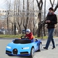 thumbnail image 3 of Costway 12V Licensed Bugatti Chiron Kids Ride On Car RC w/Storage Box&MP3 Navy, 3 of 10