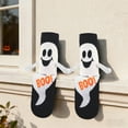 thumbnail image 3 of Funny Halloween Magnetic Holding Hands Socks for Women & Teen Girls - ‘BOO!’Hand in Hand Ghost Spooky Fun Cute Womens Novelty Crazy Funky Matching Costumes Crew Socks - Halloween Gifts Stockings, 3 of 7