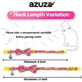 thumbnail image 7 of 2 Pack Breakaway Cat Collar with Removable Bowtie and Bells Cute Fruit Pattern Adjustable 8”-12”, 7 of 7