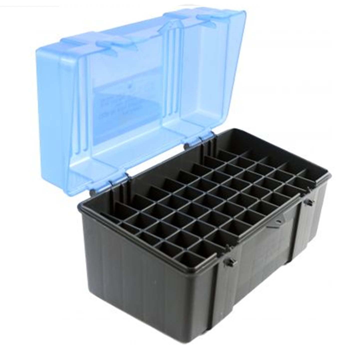 Plano Flip Top Large Rifle Ammo Case 50 Round Gray/blue 123050 for sale online 