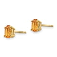 thumbnail image 2 of 14K Yellow Gold Earring Birthstone (11) November Women'S Citrine Oval 6 mm 4, 2 of 3