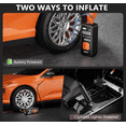 thumbnail image 3 of Tire Inflator Portable Air Compressor - 4X Faster Inflation, 150PSI Air Pump for Car Tires with Digital Pressure Gauge/LED Light, 20000mAh Portable Tire Inflator for Car, Moto, Bike, Ball, etc, 3 of 5
