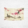 thumbnail image 1 of Vintage Watercolor Spring Cherry Blossom Landscape Cotton Linen Tapestry Wall Art Home Decor, Tapestries Wall Hanging Art Sets, 60W X 40L Inch, 1 of 5