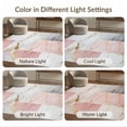 thumbnail image 7 of ODIKA 3'x5' Washable Area Rug Non-Slip, Flatweave, Easy Care Pink Abstract Interlocking Watercolor Block Brushstroke Splash for Hallway, Laundry Room, 7 of 7