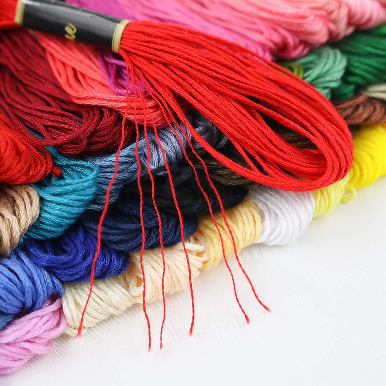 100/150/200 Rainbow Color Embroidery Floss Cross Stitch Thread Cotton Friendship Bracelet String Yarn DIY Handcraft Accessories