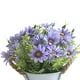 thumbnail image 5 of Inteprter Maceta de margaritas artificiales para el hogar, oficina, decoración de escritorio, planta en maceta con flores falsas Flores artificiales azul púrpura, 5 of 6