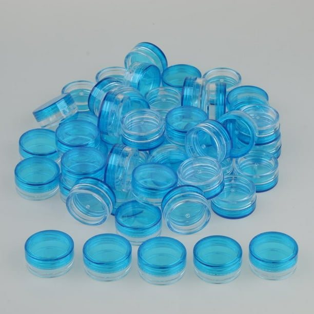 Juego de Tarros de Viaje Salvador 50 Piezas 3g para Almacenamiento de Maquillaje azul