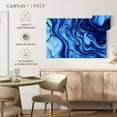thumbnail image 4 of Elephant Stock Blue Wave Dynamic Abstract Wall Art - Horizontal Canvas Wall Art - Living Room Wall Decor - Abstract Canvas - Blue And Decor - 45" x 30", 4 of 4