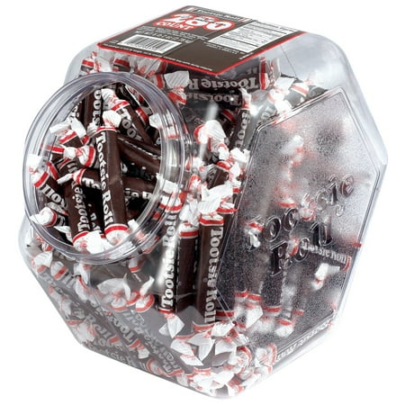 Tootsie Roll 280 Count Tub Chocolate 3 Long Pieces 98 Ounce Jar