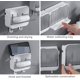 thumbnail image 3 of Estuche ahorrador de jabón para ducha, baño, cocina, con gancho montado en la pared, sin perforación, autodrenante, mantiene las barras de jabón secas, soporte para caja de jabón (paquete de, 3 of 5