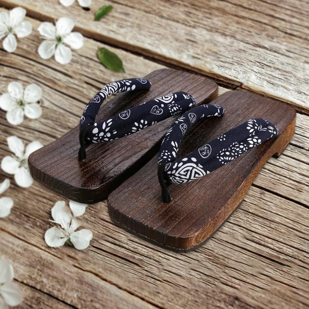 getaページ Sharplace 3xJapanese Clogs Slippers Geta Sandals Flip Flops