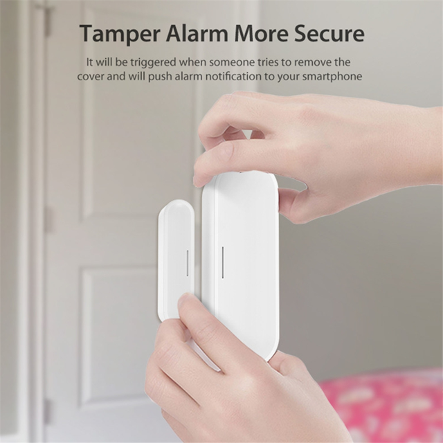 Tuya Matter Thread Door Window Sensor USB Powered Smart Home Smart Door Sensor Alarm for Home Security&Automation