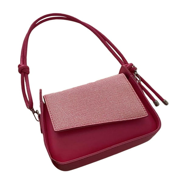 Bolso de hombro para mujer jinwen de Cuero bolso de mano portátil para ir de compras