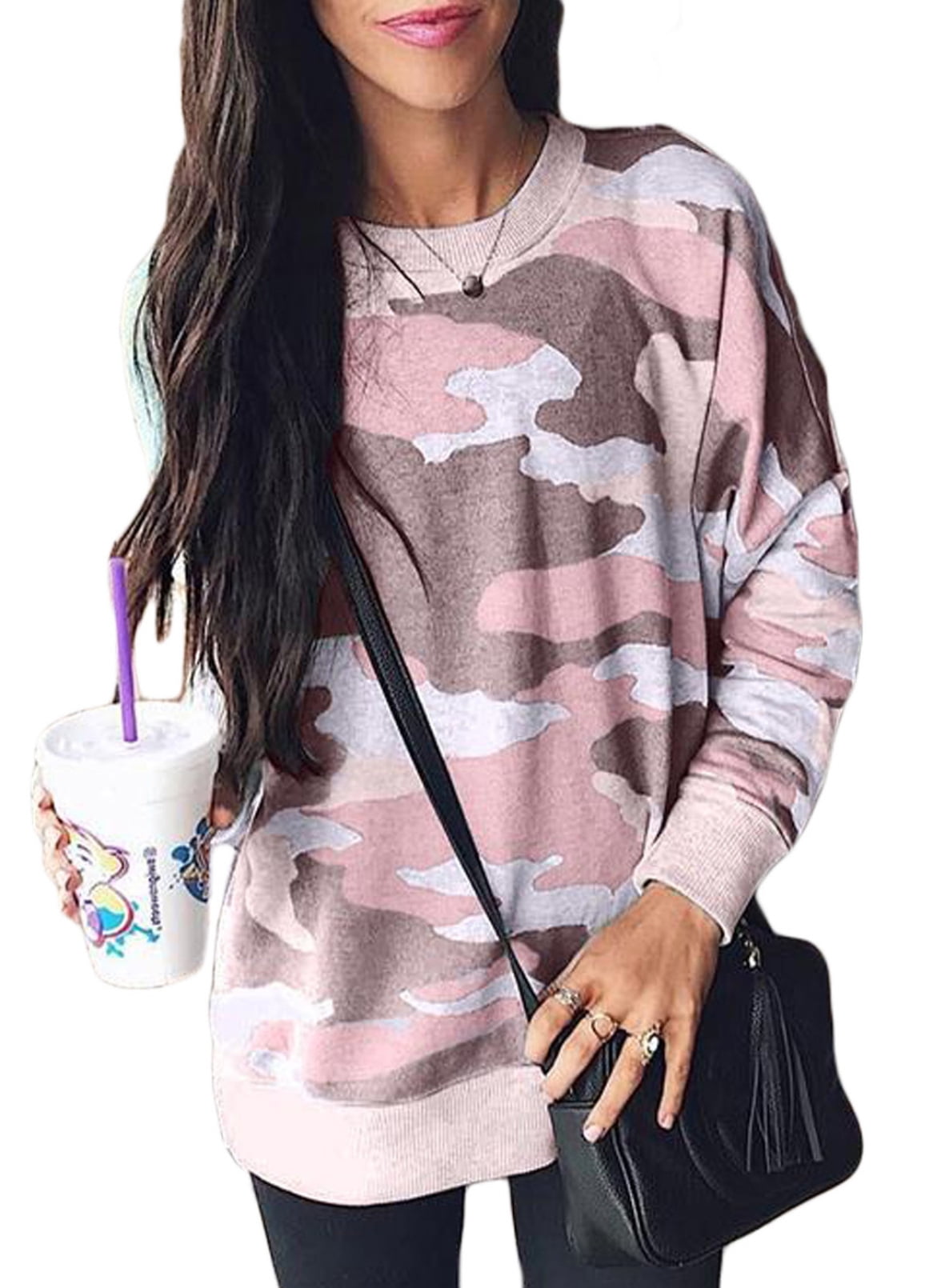 Dokotoo Women Long Sleeve Crewneck 