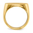 thumbnail image 2 of Auriga 14K Yellow Gold 14.0x20.5 mm Open Back Signet Ring for Mens Size 10, 2 of 6
