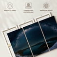 thumbnail image 6 of Elephant Stock Crater Lake Under The Milky Way Wall Art - Horizontal Multi Panel Canvas - Living Room Wall Decor - Astronomy & Space Multi Panel - Teal And Blue Decor - 38" x 24", 6 of 8