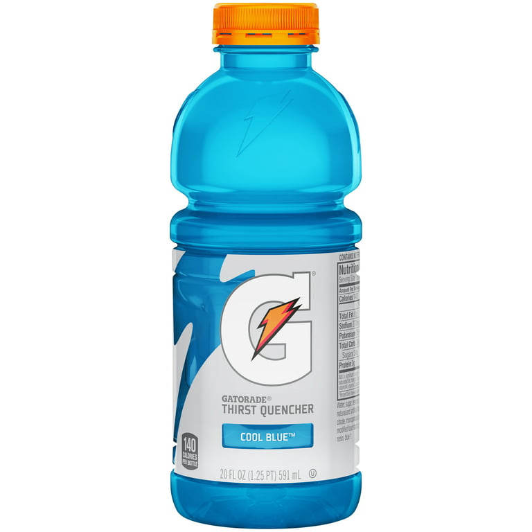  Gatorade Thirst Quencher Cool Blue, 20 Fl Oz Bottles