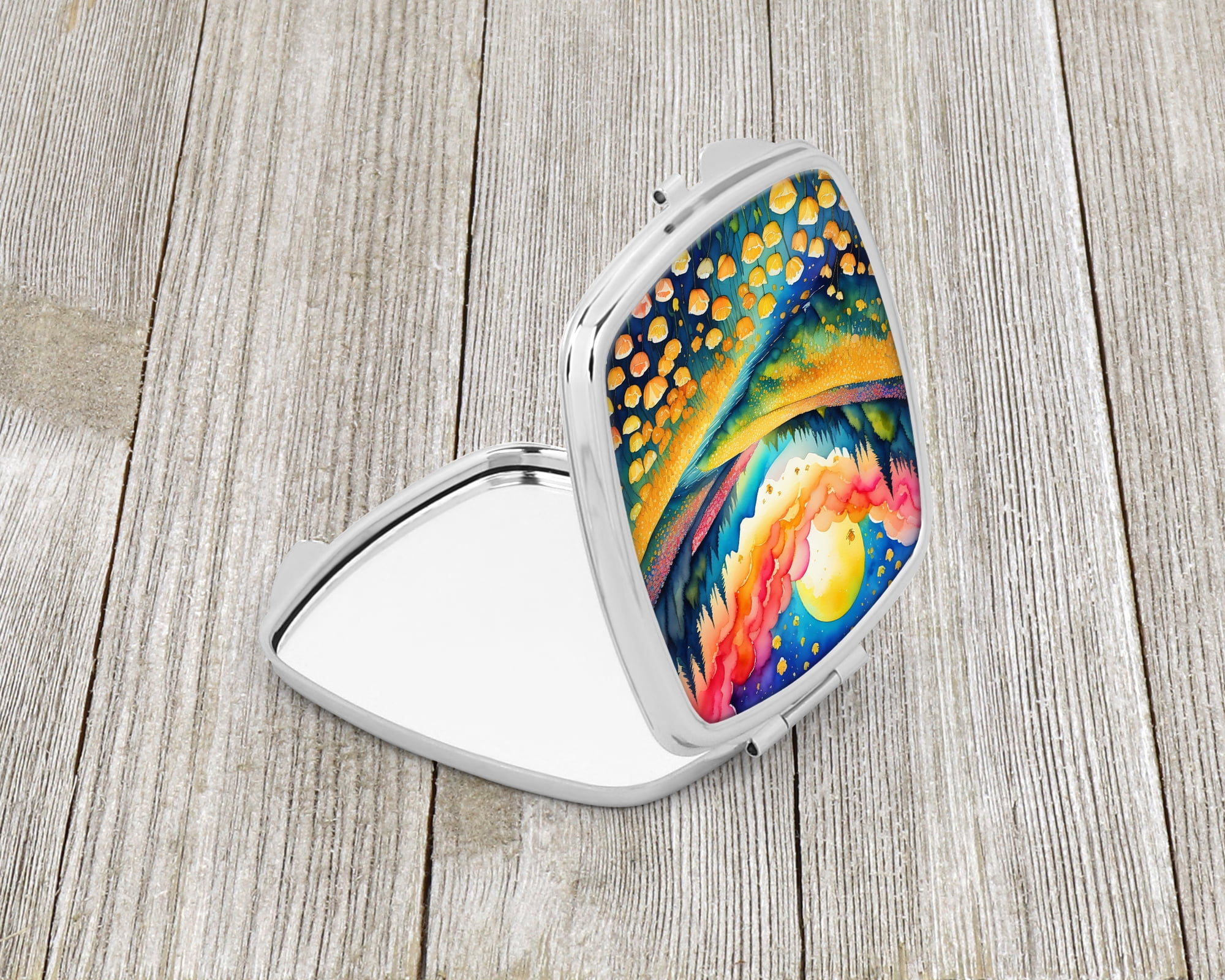 Colorful Buttercups Compact Mirror 2.75 in x 3 in
