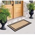 thumbnail image 5 of A1 Home Collections Plain Brown/Black Rubber and Coir Outdoor Doormat For Entrance, 24 in x 48 in, 5 of 6