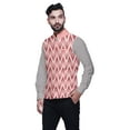 thumbnail image 2 of Atasi Casual Jacket For Men Printed Nehru Jacket Mens Wedding Indian Waistcoat Mandarin Blazer-Small, 2 of 3