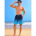 thumbnail image 4 of APTRO Mens Swim Trunks 9 inch Bathing Suit With Zipper Pockets Quick Dry Mesh Liner Swim Shorts Board Shorts Swimsuit Beach Shorts Grid Dark Blue 2XL, 4 of 7