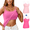 ZY11_Hot Pink*Pink, variant on Resicozy Women's Tank Tops with Built-in Padded Shelf Bra Adjustable Spaghetti Strap Camisole Solid Layering Undershirts Black 2XL