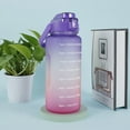 thumbnail image 4 of Bouteille de 67oz avec Large Ouverture et Couvercle Rabattable, Dégradé Turquoise/violet, 4 of 7