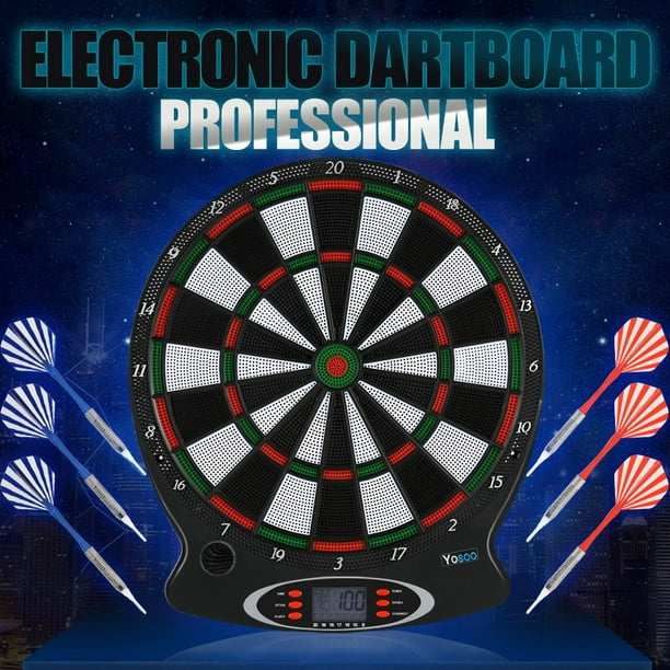LAFGUR 1pc Professional Electronic Hanging Dartboard LCD Scoring Dart With 6pcs Darts, electronic dart games, dart target game - Walmart.com
