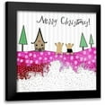 thumbnail image 1 of Ogren, Sarah 12x12 Black Modern Framed Museum Art Print Titled - Merry Christmas Gingerbread, 1 of 5