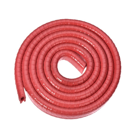 

Fits 1/32 -3/32 Edge 3.3Ft/1MEdge Trim U Seal w Iron Sheet Red PVC Plastic
