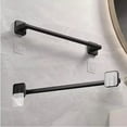 thumbnail image 3 of Towel Bar Self Adhesive 40Cm Towel Holder Hand Towel Rack Stick On Wall Black, 3 of 5