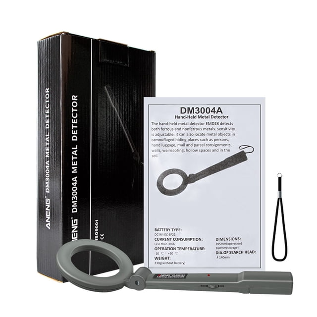 Scienceny Detector de metales ANENG DM3004A, escáner de seguridad portátil LED de alta precisión con y barra de herramientas de alarma de Equipos de laboratorio e instrumentos científicos Scienceny TO008648-00B