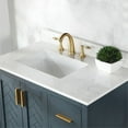 thumbnail image 3 of Gazsi 36" Single Bathroom Vanity Set in Charcoal Blue with Grain White Composite Stone Countertop without Mirror, 3 of 10