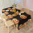 thumbnail image 4 of Halloween Realistic Pumpkins Pattern Rectangle Tablecloth 60"x102",Waterproof Polyester Rectangle Table Cloth, Wipeable Spillproof Polyester Tablecloth for Dining, Camping, Indoor and Outdoor, 4 of 6