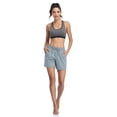 thumbnail image 7 of Women's Athletic Shorts Drawstring Elastic Waist Lounge Running Shorts with Pockets, 7 of 7