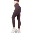thumbnail image 5 of YITTY Active Women's Ultraluxe Crossover High-Waist Legging, Athleisure, 4-Way-Stretch, Deep Plum, 3X, 7/8 Length, 5 of 7