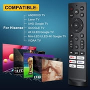 Replacement-for-Hisense-TV-Remote, Universal for Hisense Android/Google Smart TV Remote