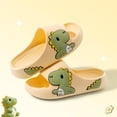 thumbnail image 4 of Rotm Slides for Kids Toddler Slides Slipper Unisex Child Boys Girls Slide Sandals for Kids Flip Flops Compfy Shower Slippers Beach Garden Shoes Yellow,2.5, 4 of 7