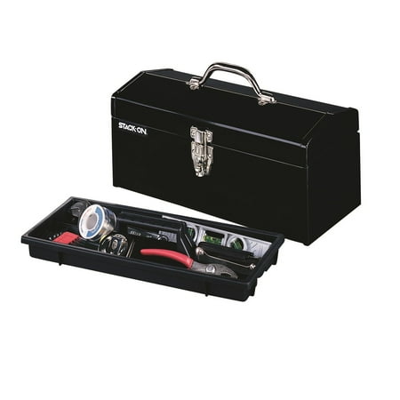 Stack-On 16" Metal Hip Roof Box, Black