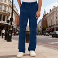 thumbnail image 2 of Mens Sweatpants,Casual Long Drawstring Stretchy Comfortable Fabric with Pockets,Mens Sweatpants with Pockets, 2 of 9