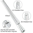 thumbnail image 3 of LinenLoon Ring Sizer Measuring Tool, NuLink Aluminum Ring Mandrel Dual Measurement Size Metal Rings Sizers Tools Kit Adjuster for Women Men Rings, 3 of 5