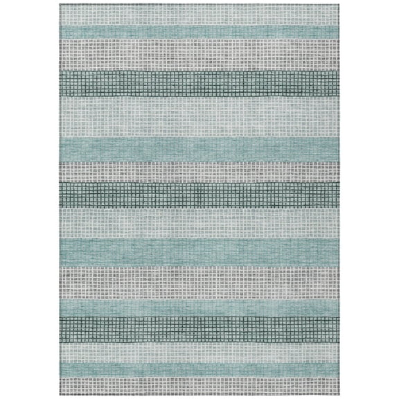 Dalyn Rugs Machine Washable Indoor/Outdoor Chantille Teal 2'6" x 3'10" Rug