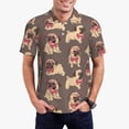 thumbnail image 1 of Fotbe Cut Pug Camiseta Polo de Golf para Hombre con Estampado – Camisa Deportiva Transpirable con Cuello Abotonado-X-Large, 1 of 6