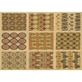 thumbnail image 1 of Ahgly Company Indoor Rectangle Patterned Cantaloupe Orange Area Rugs, 7' x 9', 1 of 6