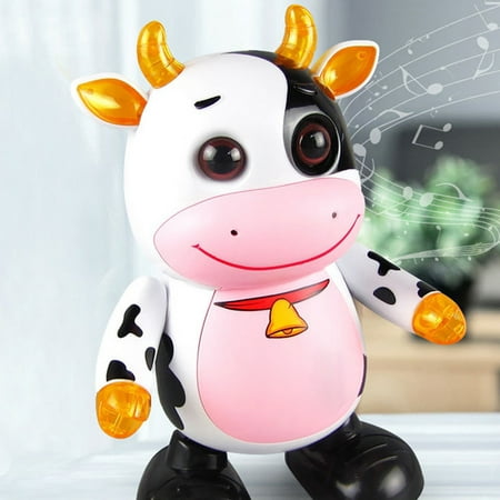 Aofa Electric Singing Dancing Cute Cow Model with Light Music Baby ...