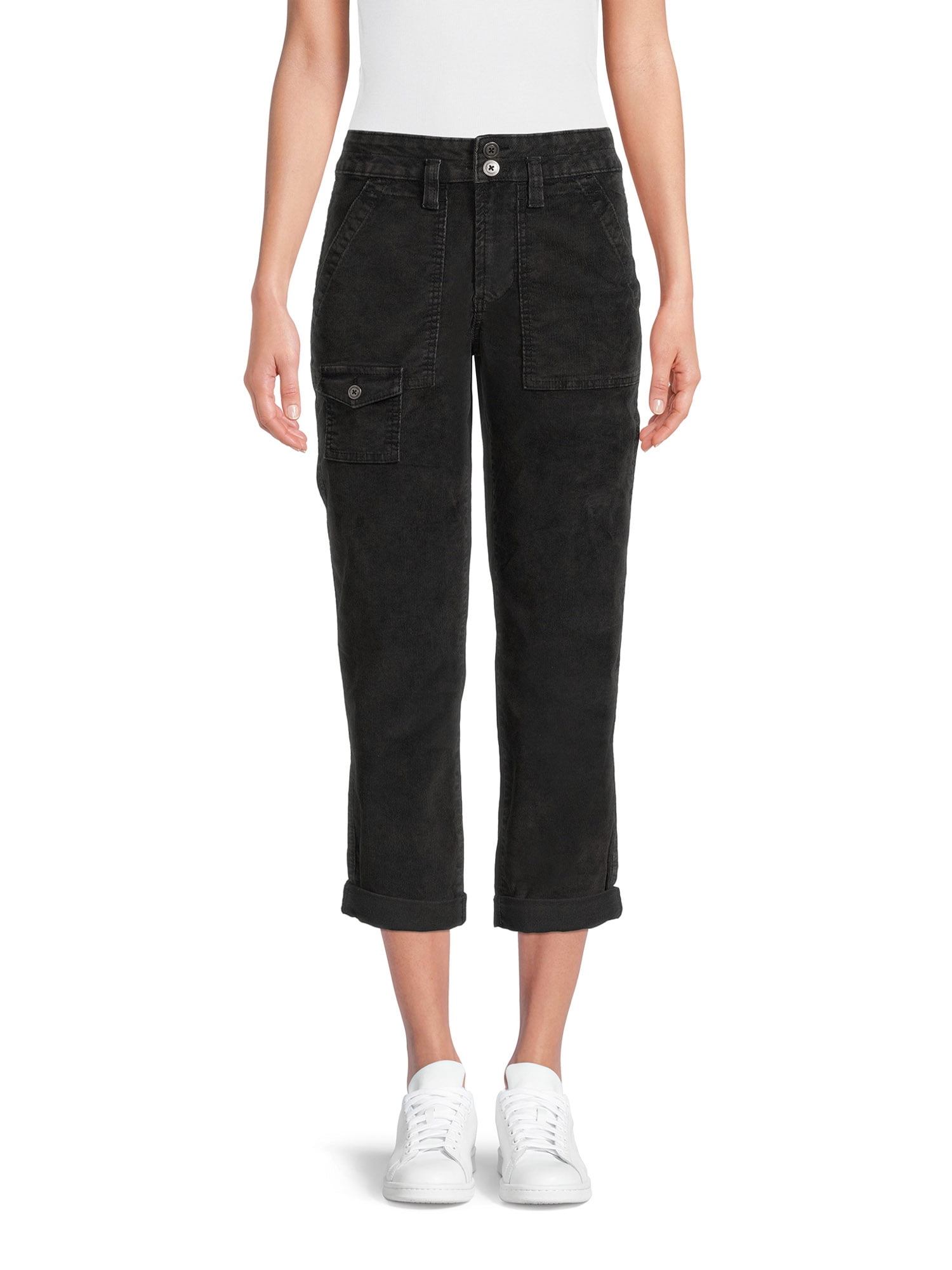Time and Tru Women's Corduroy Cargo Pants