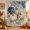Ocean Blue, Sky Blue, Sand Beige, Pearl White, variant on Coastal Pumpkins Fall Shower Curtain, Waterproof Shower Curtains for Bathroom, Blue Starfish Beach Thanksgiving Washable Fabric Bathtub Curtain Set Bath Decor with 12 Hooks Standard 72"x72"